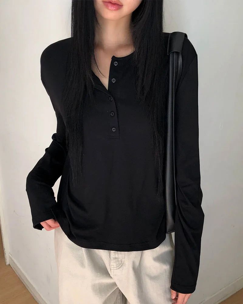 [ORIGINAL] Bath Slit Long-Sleeve T-Shirt