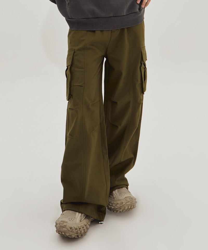 MAXI WIDE COTTON CARGO PANTS