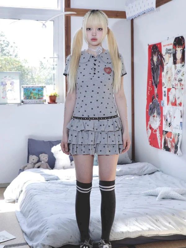 [Hashtag DDD] puffy star cake dress