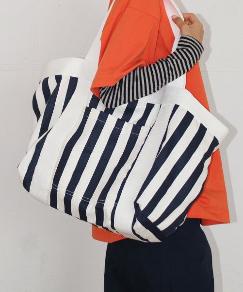 STRIPE BIG TOTE BAG
