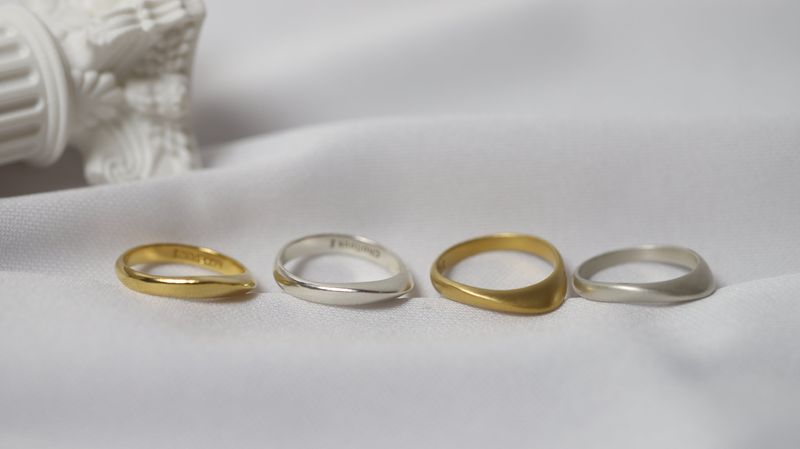 K RING (MATT-18K GOLD PLATING)
