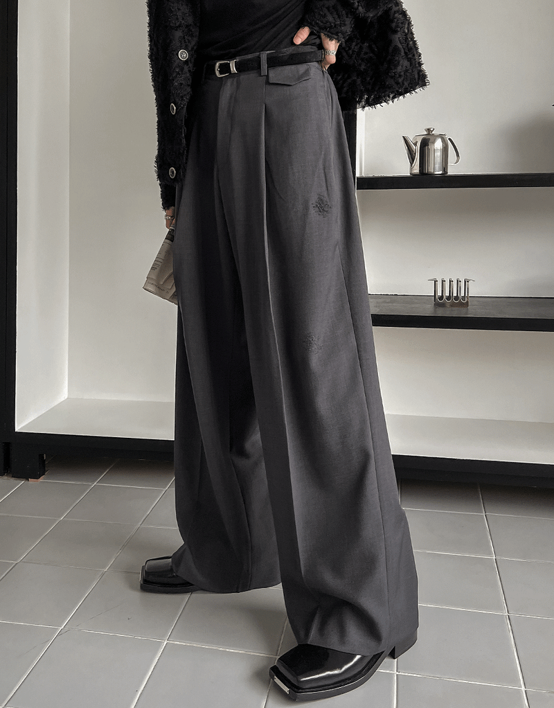 2PLAN（ツープラン）の「Pauline Scratch Wide Slacks（Pants）」