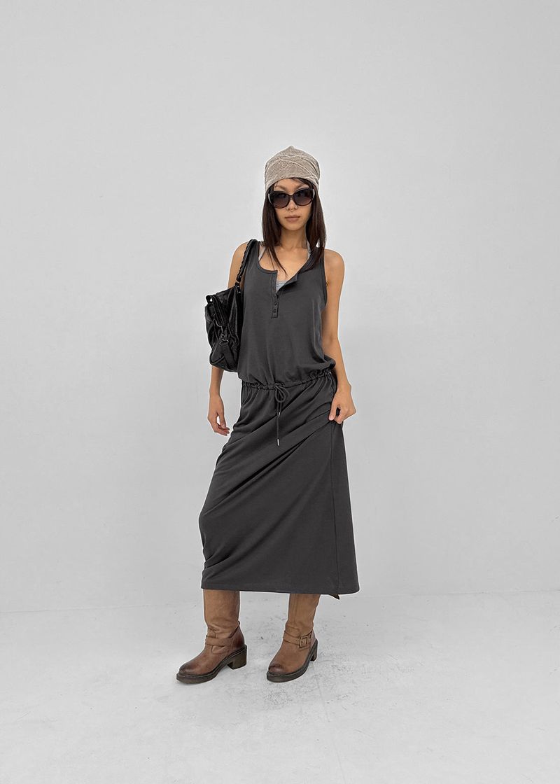 BLACKUP（ブラックアップ）の「[MADE] Hishi String Sleeveless Long Dress（Dresses）」