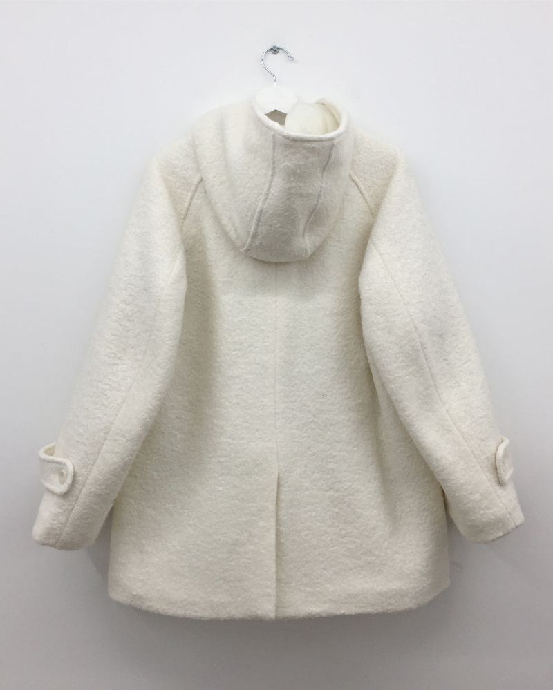 [MD Pick]Fine wool hooded half coat (2color)