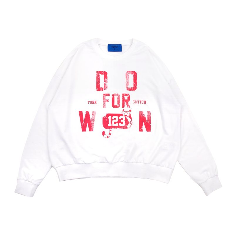 オーバーフィットターンダウンスウェットシャツ (UNISEX)_SYS2TS05WT