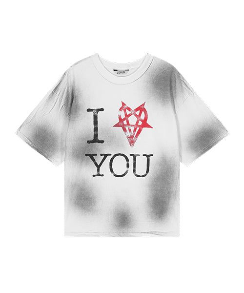 LEKIM（レキム）の「I YOU Tシャツ (ホワイト)（トップス）」