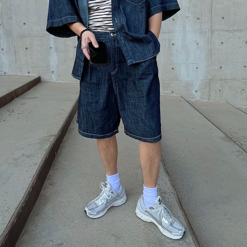 On Jerry Denim One Tuck Half Pants