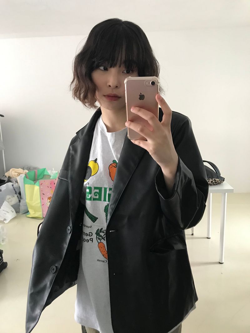 Noir leather jacket