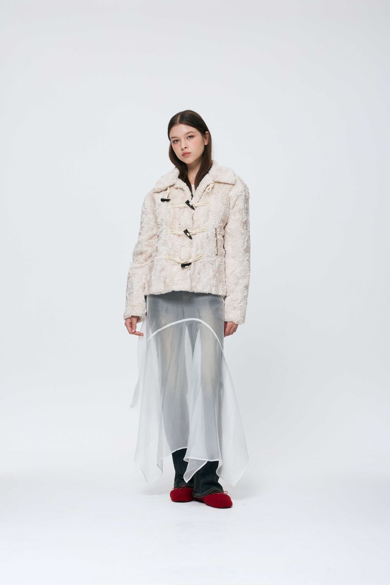 COZY FUR JACKET / BEIGE