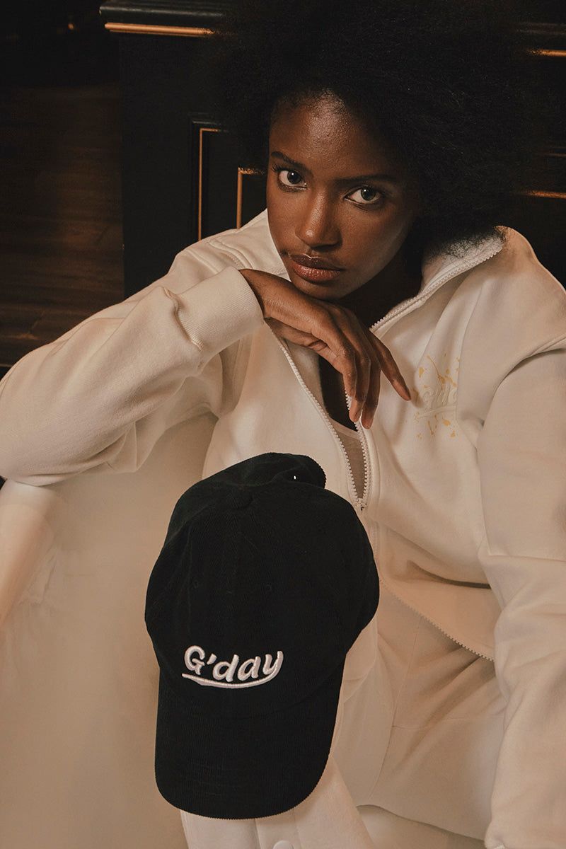 G'day coduroy ballcap(black)