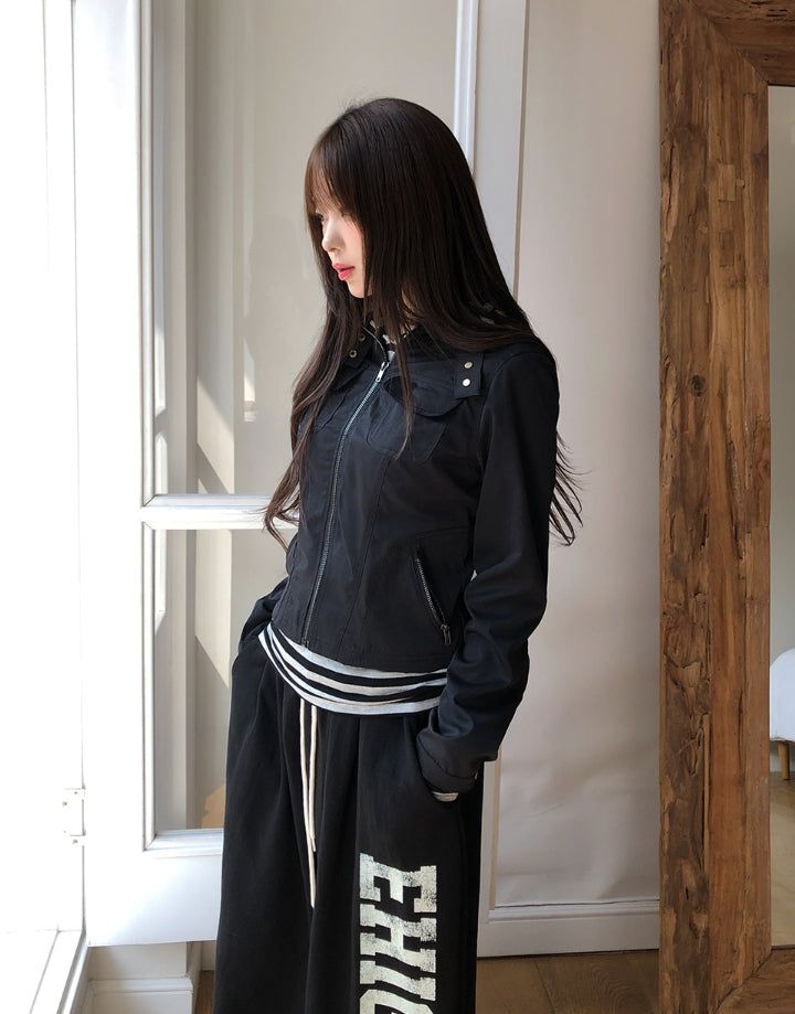 Turns Two-Pocket Biker Jacket