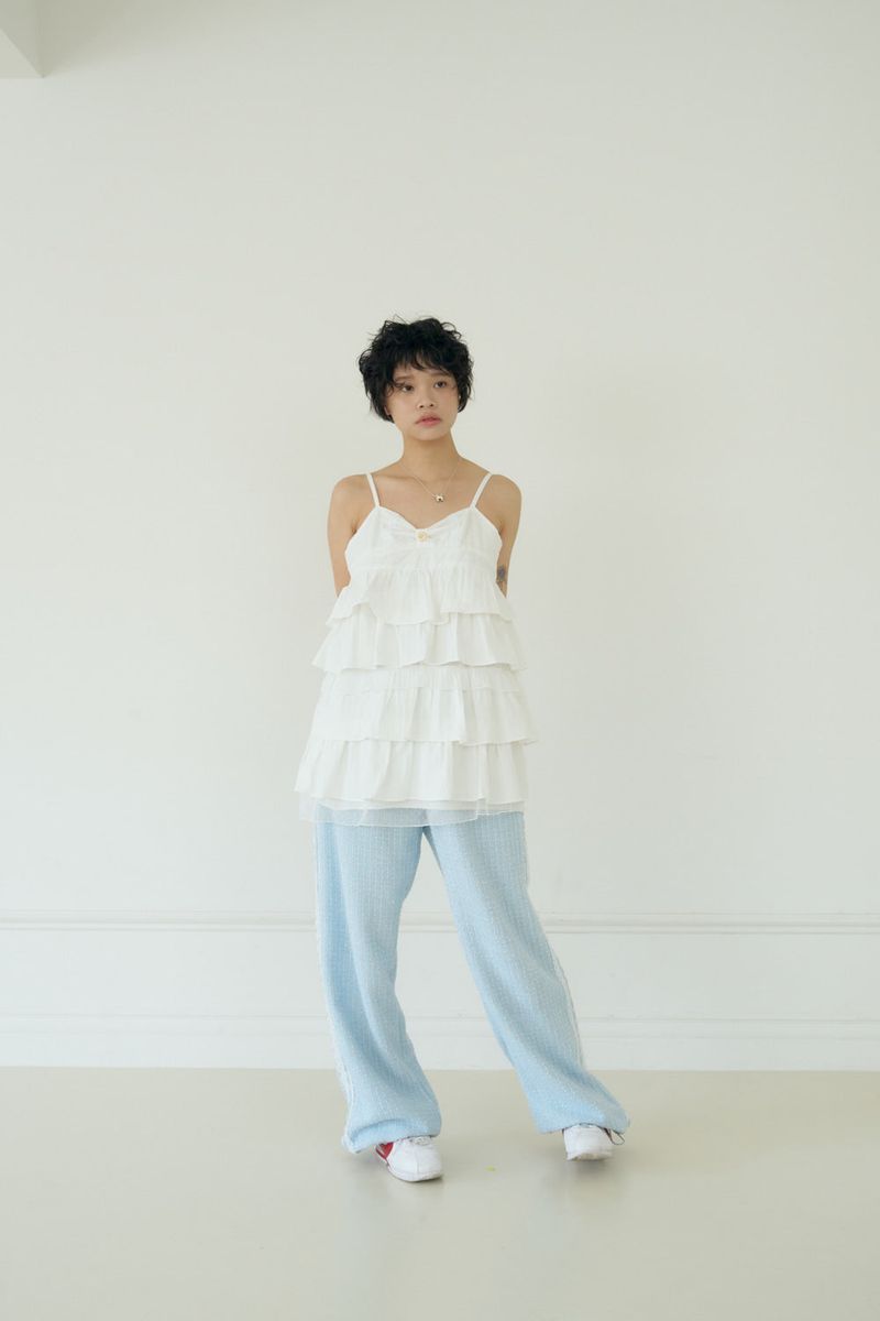 SHAKIRI(シャキリ)の「POPPY TWEED PANTS (BLUE)(Pants)」