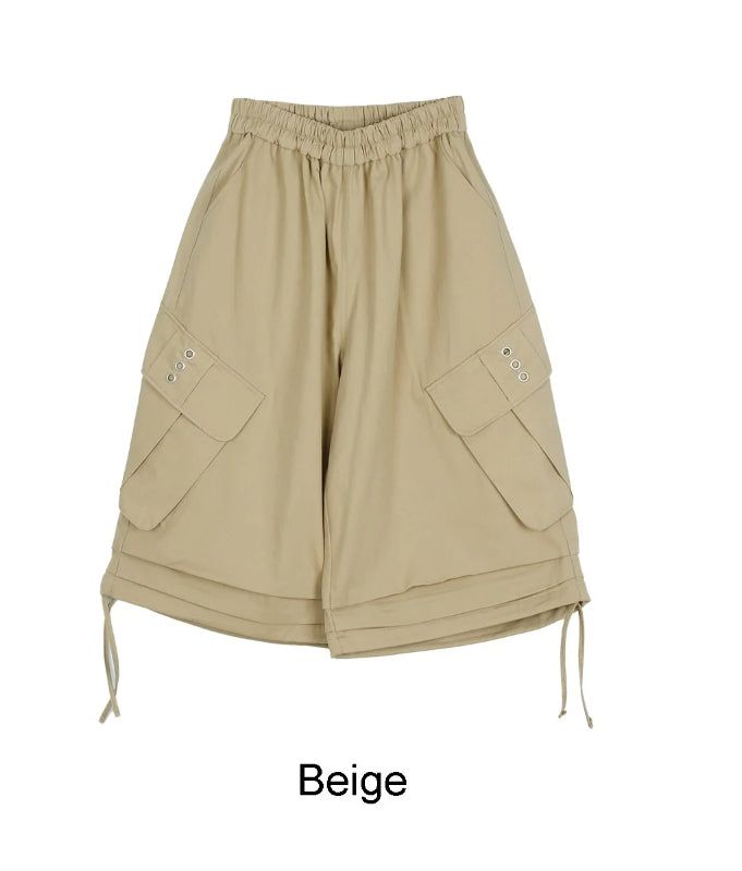 Lot Eyelet Cargo Bermuda Pants