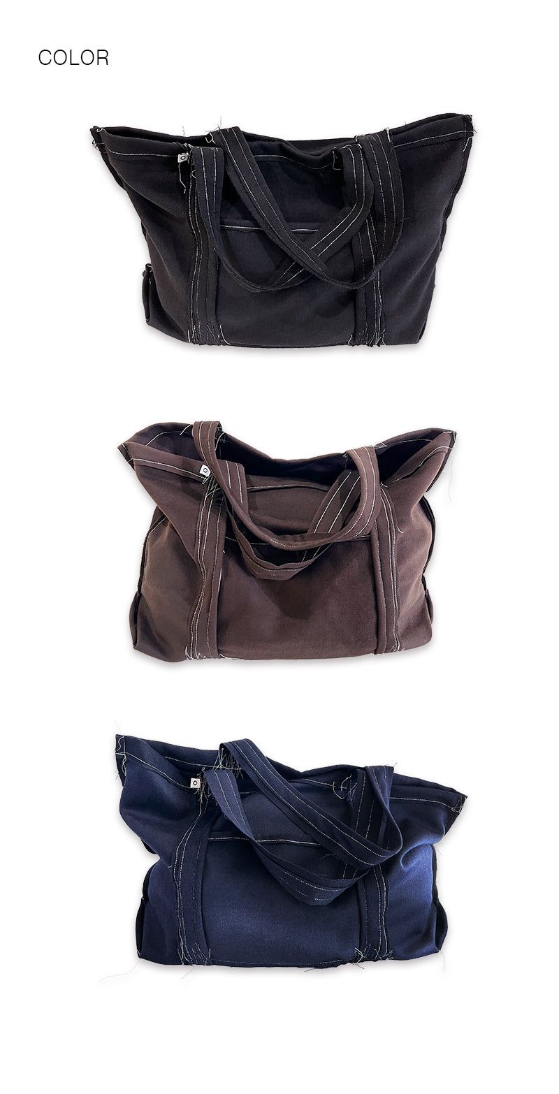 O Logo Drawing Stitch Bag / Brown