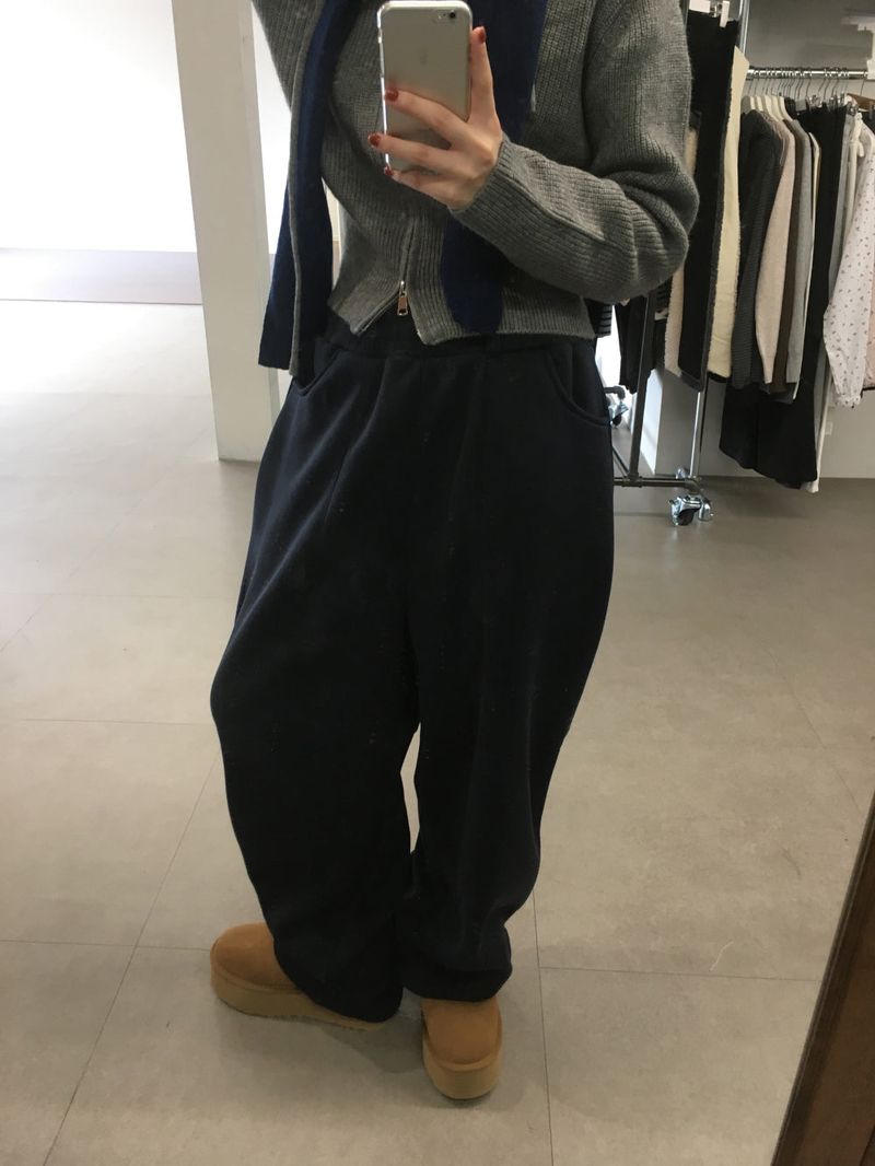 Peach Pintuck Jogger Pants (7color)