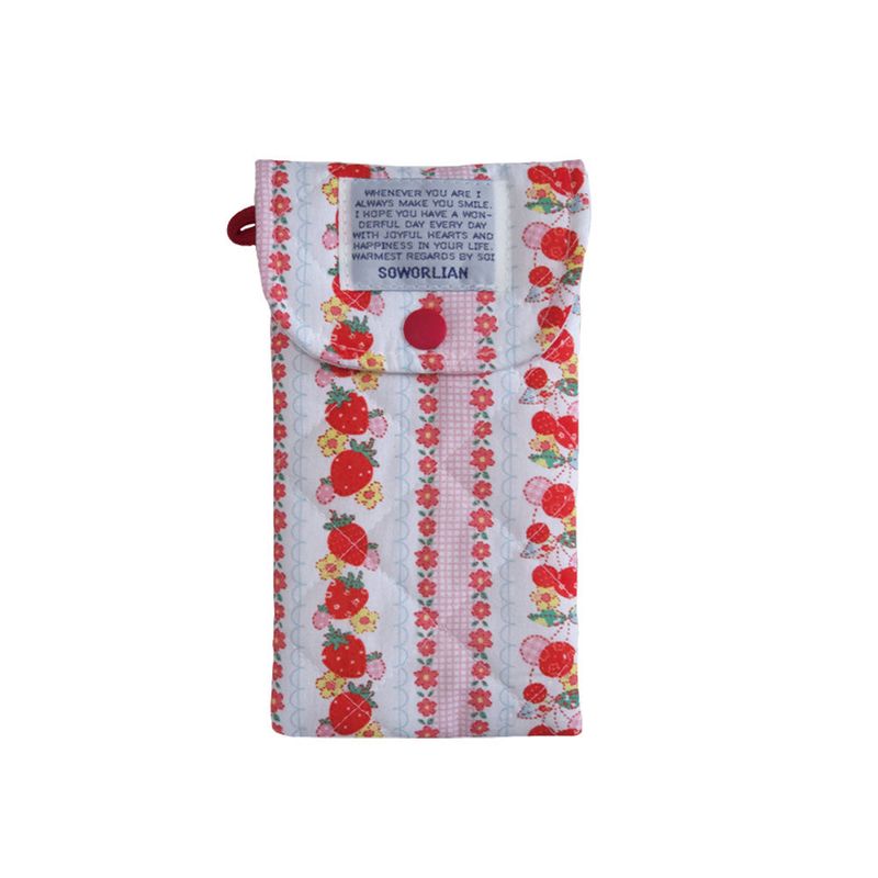Soworlian(ソウォリアン)の「Pencil Pouch_Quilted Red Strawberry(Miscellaneous Goods/Stationery)」