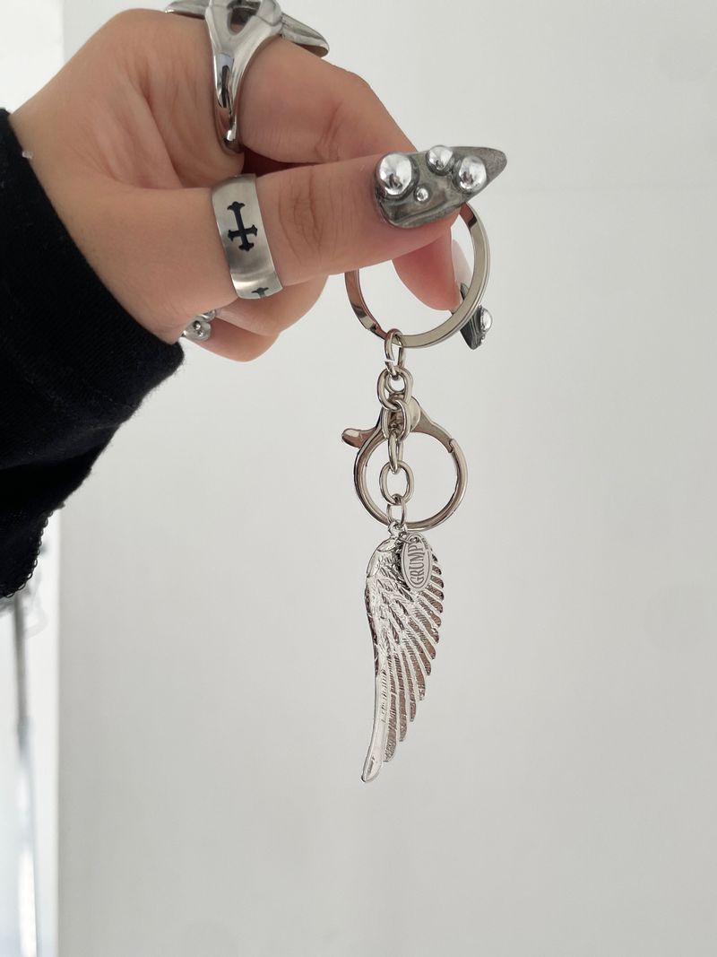 Celestial Feather Keychain