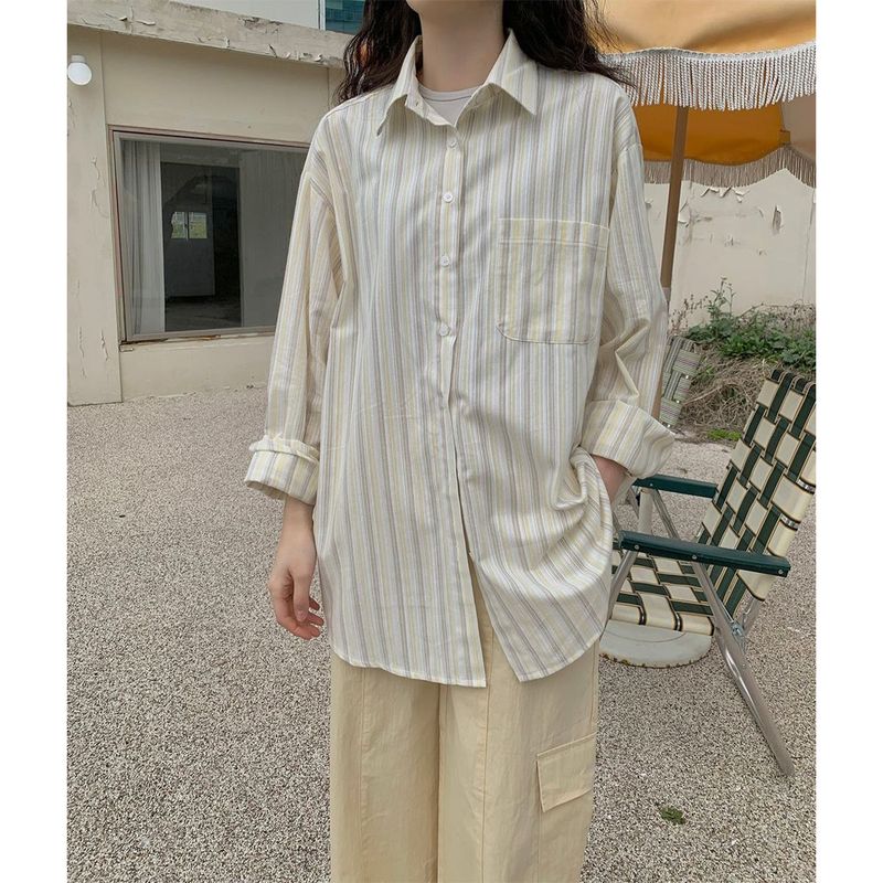 Atty Overfit Stripe Shirt