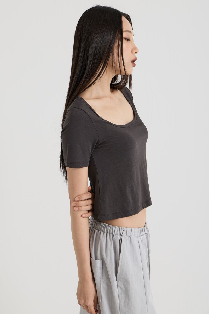 Reversible T-shirt, Charcoal