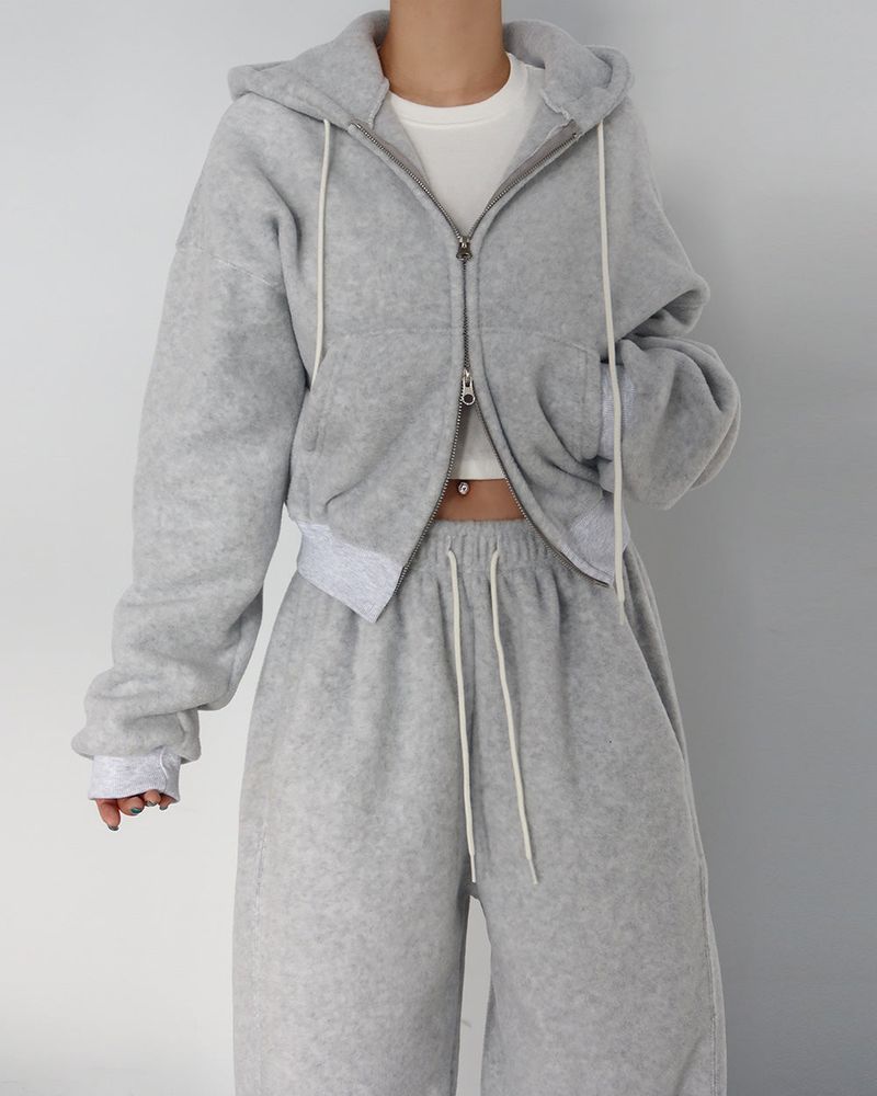 Pleasantly Thick fleece jogger & wide pants
