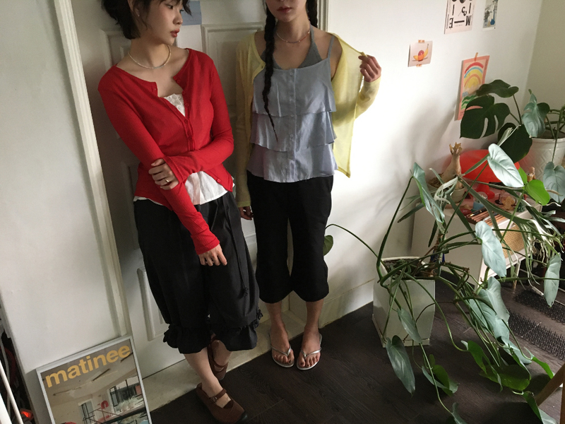 Neige frill harem pants (2color)