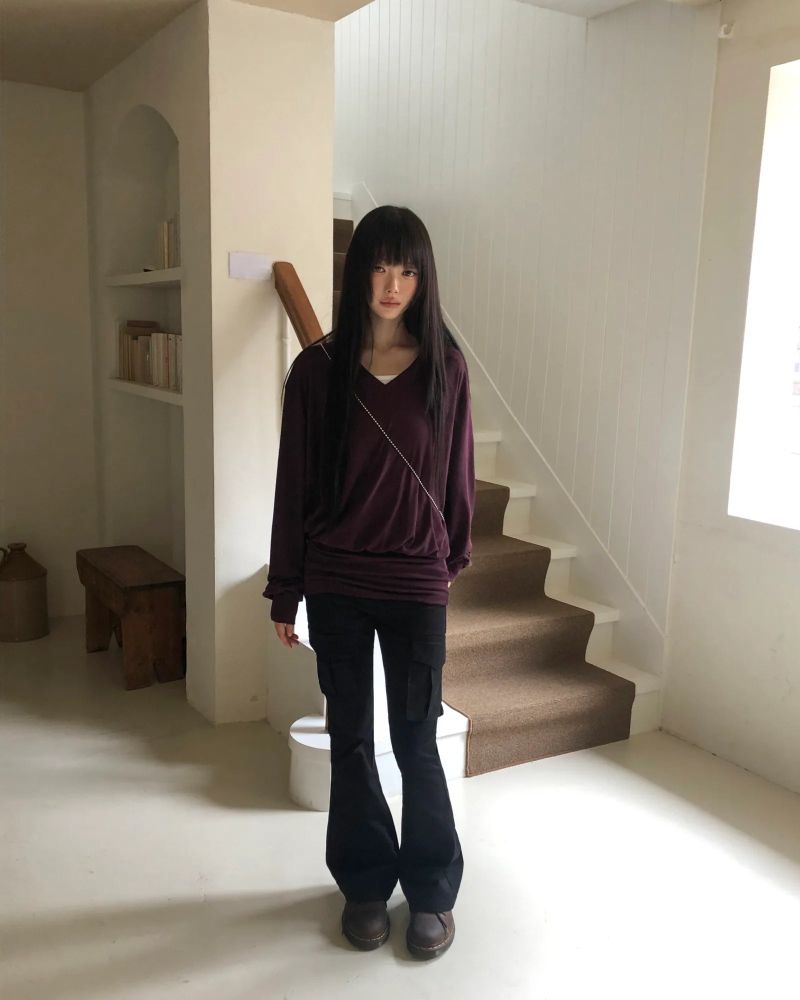 Jemin Low-Rise Bootcut Cargo Pants
