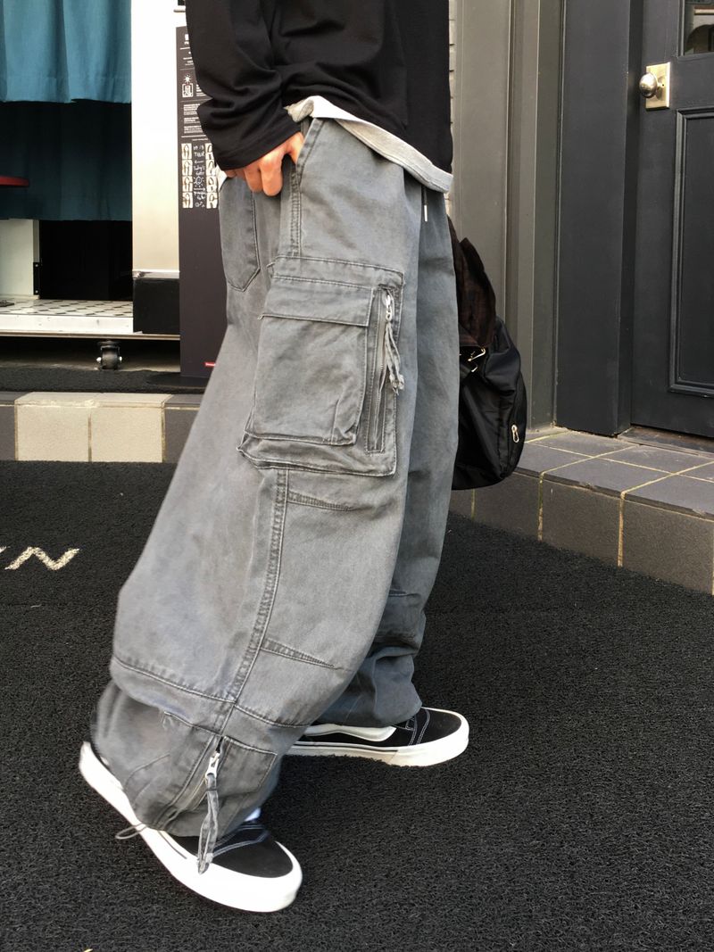 Bexer Multi-Pocket Wide Pants 3C