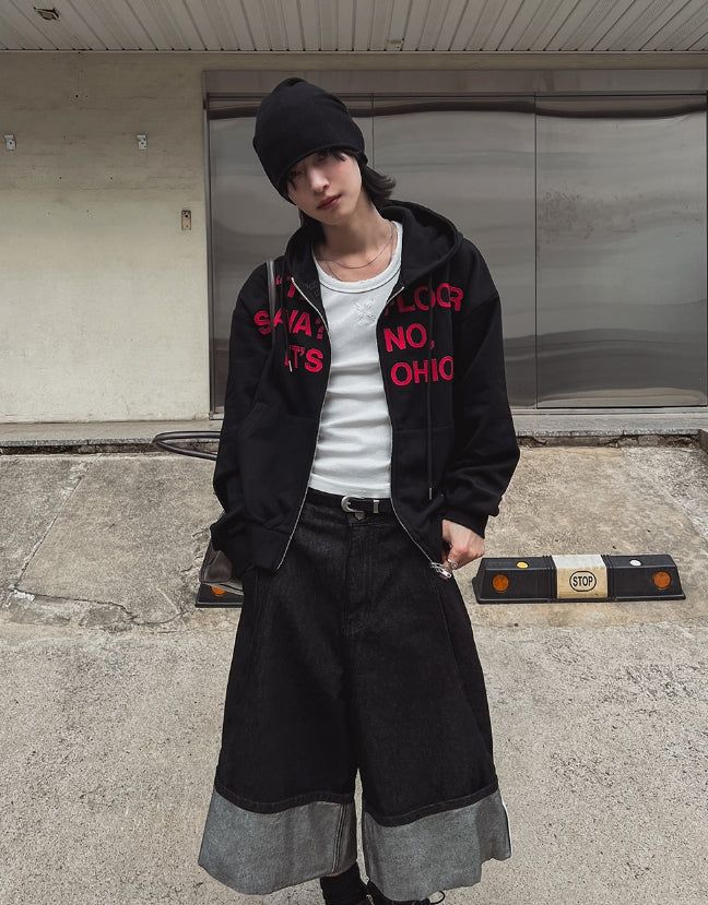 Flag Printing Hood Zip-Up