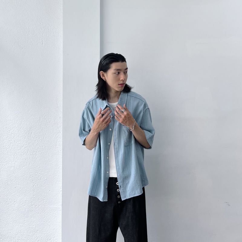 Vertical Line Boxy Shirt