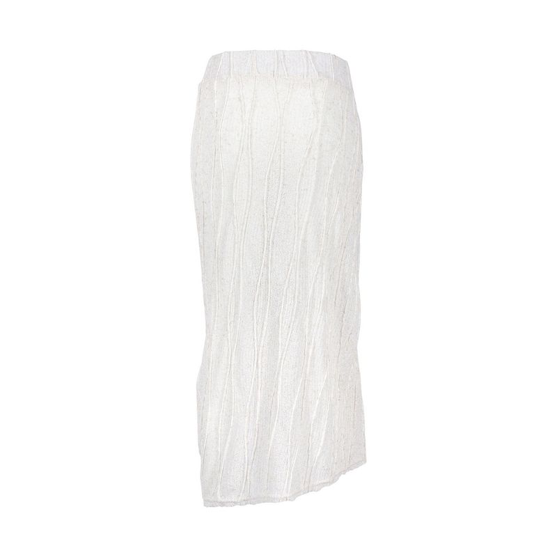  LAYERED STRAP LONG SKIRT _ Ivory 