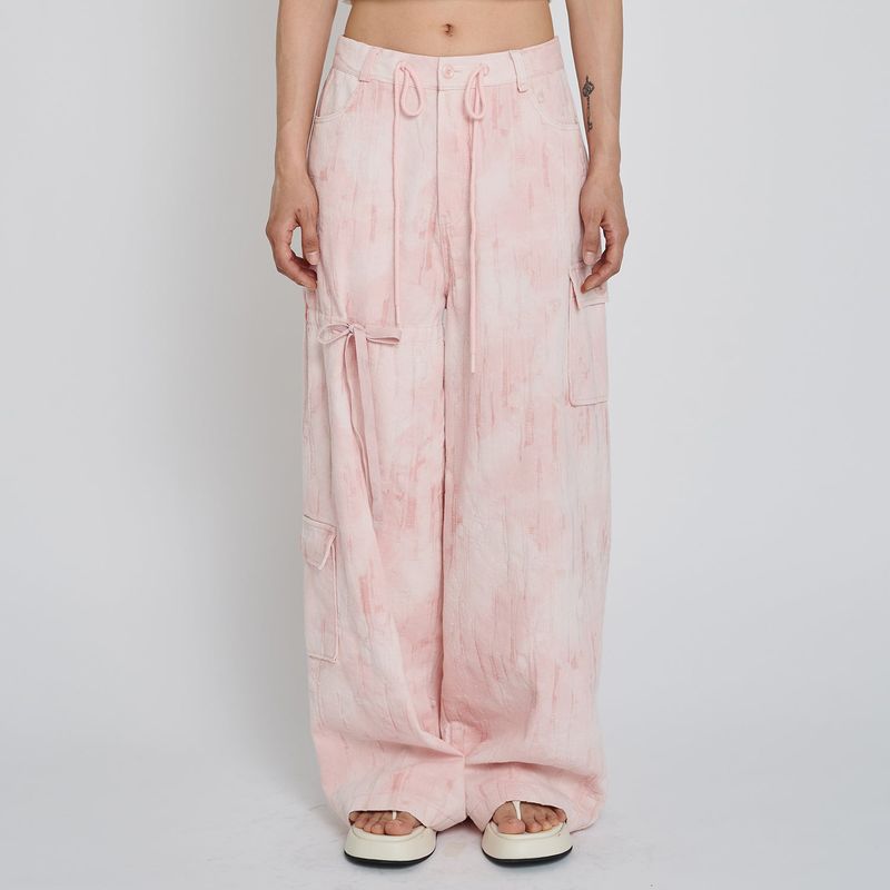PIO JACQUARD WIDE PANTS_PINK