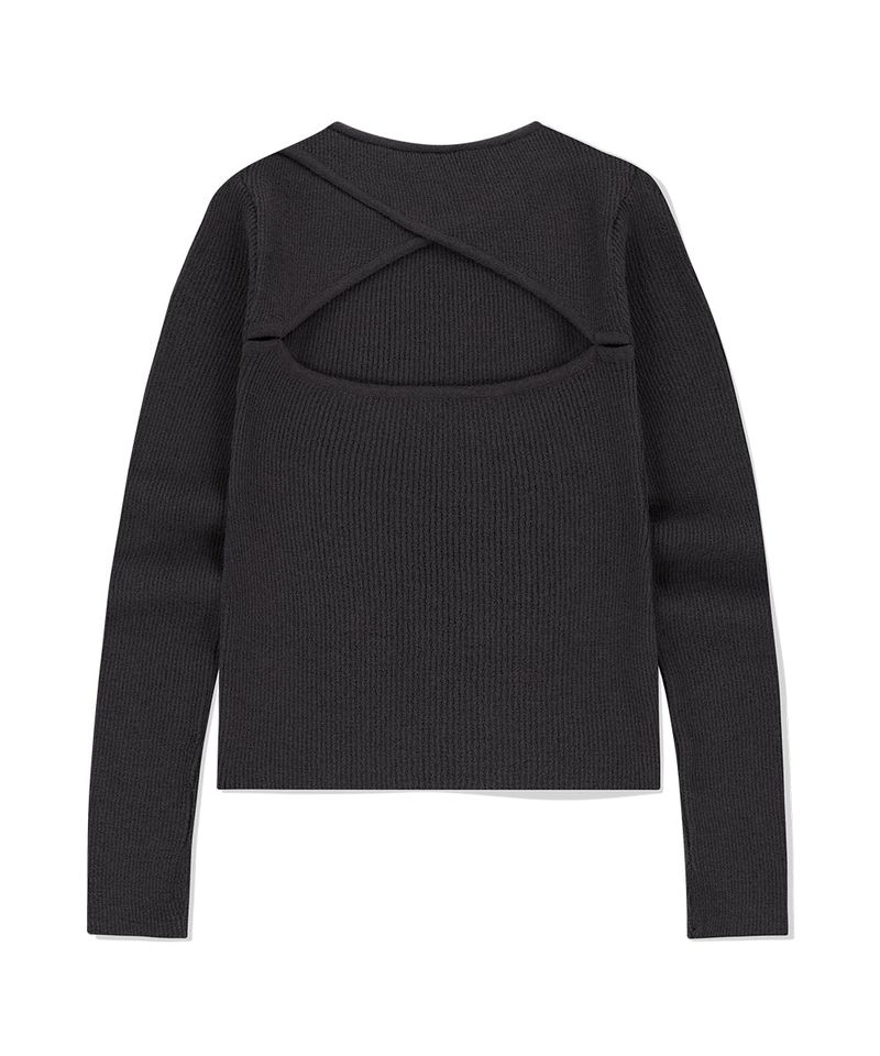 CUT OFF LS KNIT