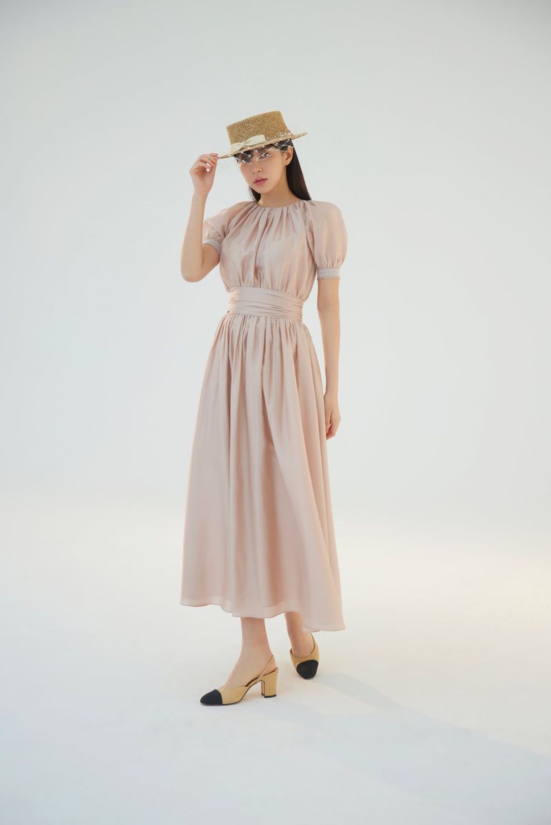 NO.4 DRESS - NUDE BEIGE