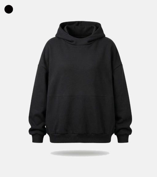 High-neck cut-off hood zip-up