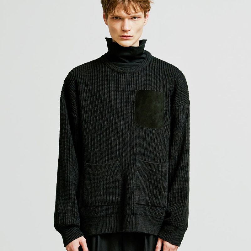 S SY（エスエスワイ）の「3 pocket loose fit knit black（Tops）」
