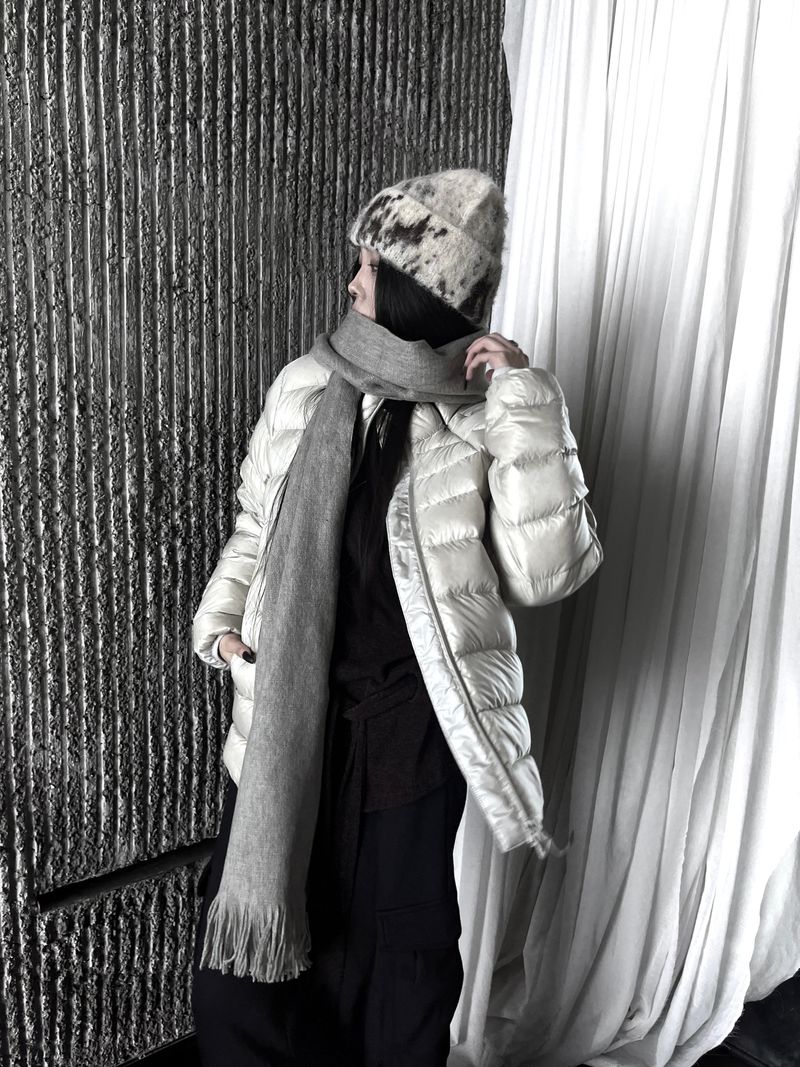 [unisex] aro duck down light puffer (2color)