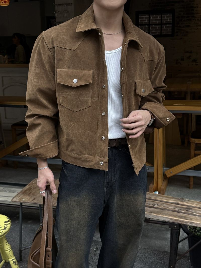 Tony western cropped suede jacket