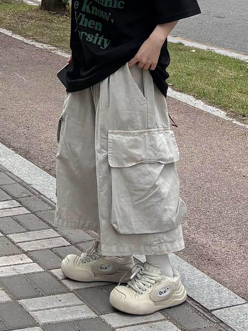big pocket pigment bermuda pants
