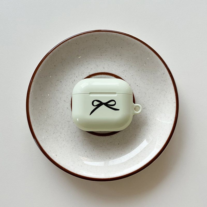 Ribbon Glossy AirPod Case (Lime Cream)