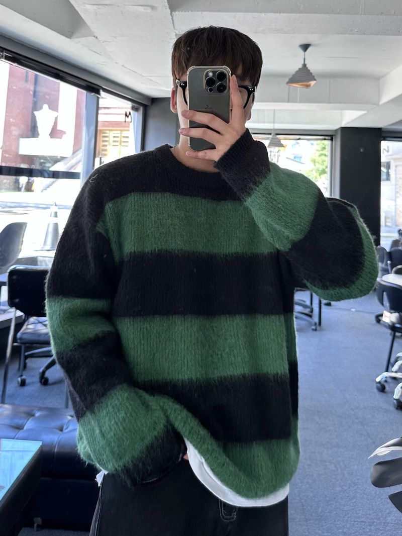cander stripe loosefit knit