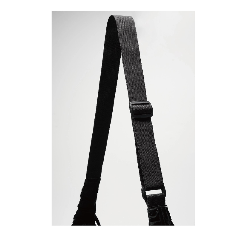 2WAY SHIRRING MAY LILY BAG_BLACK