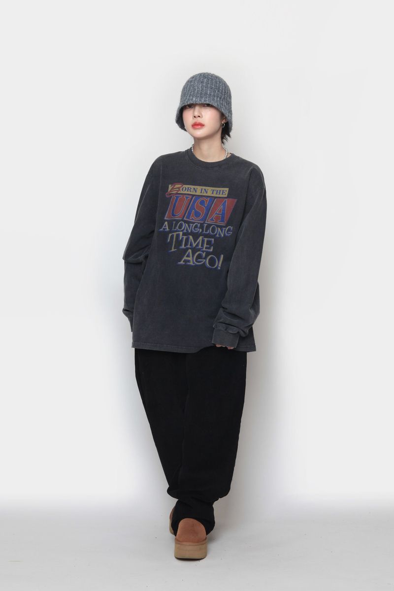 USA Pig Long Sleeve T