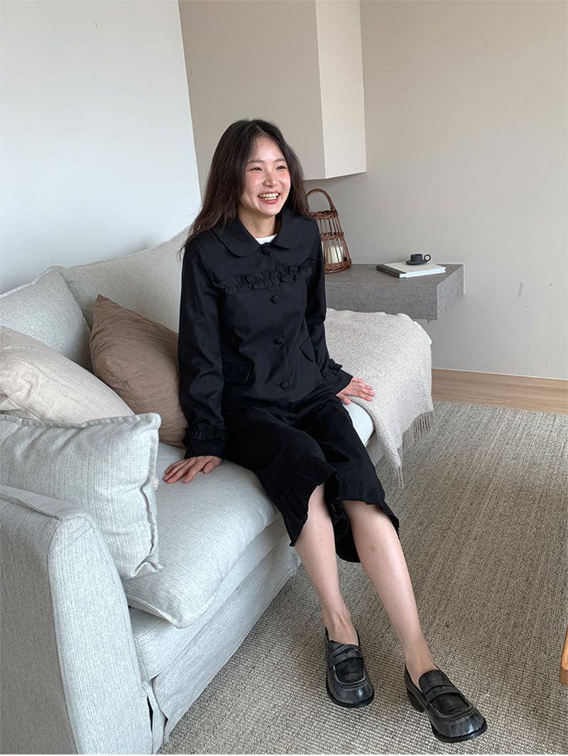 ROUND COLLAR FRILL JACKET (2C)