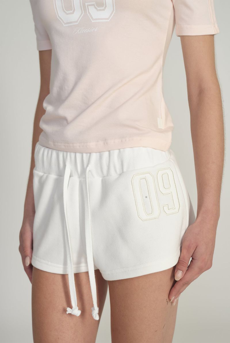 09 Numbering shorts, White