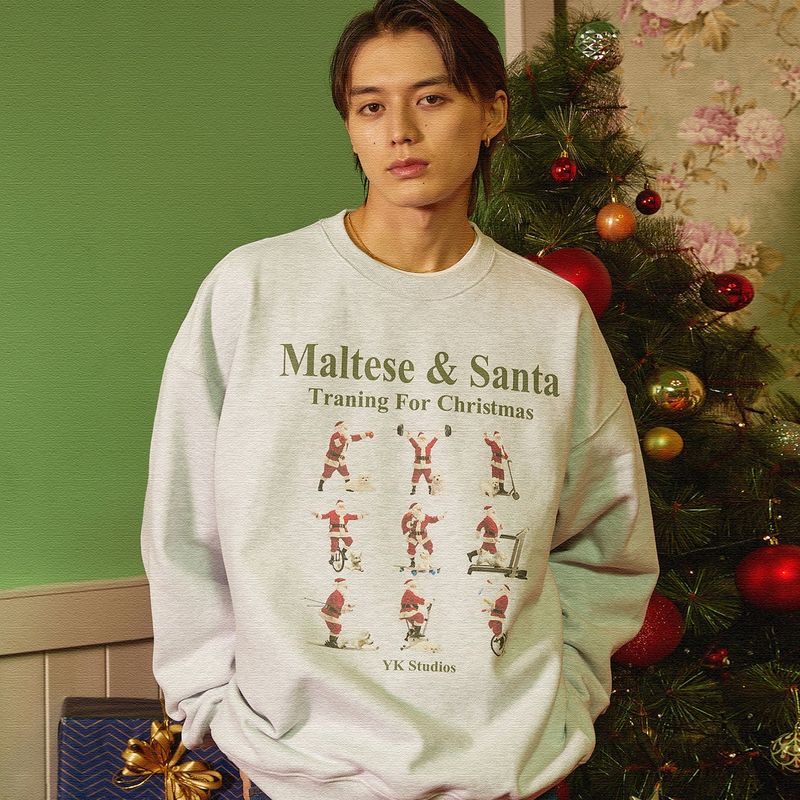Training for Christmas sweatshirts