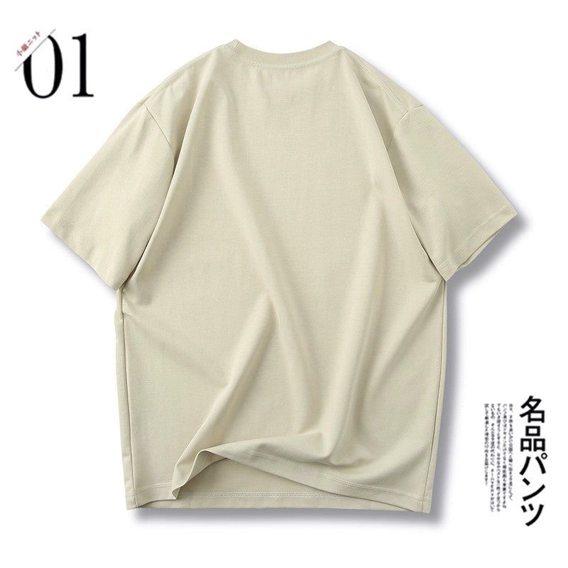 UNITY（ユニティ）の「Men's summer loose casual round neck short sleeved T-shirt men's beige（Tops）」