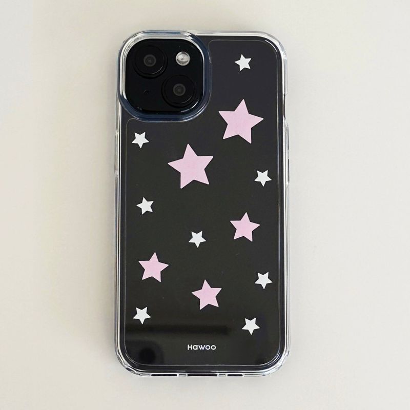 pastel star jelly hard case (pink)