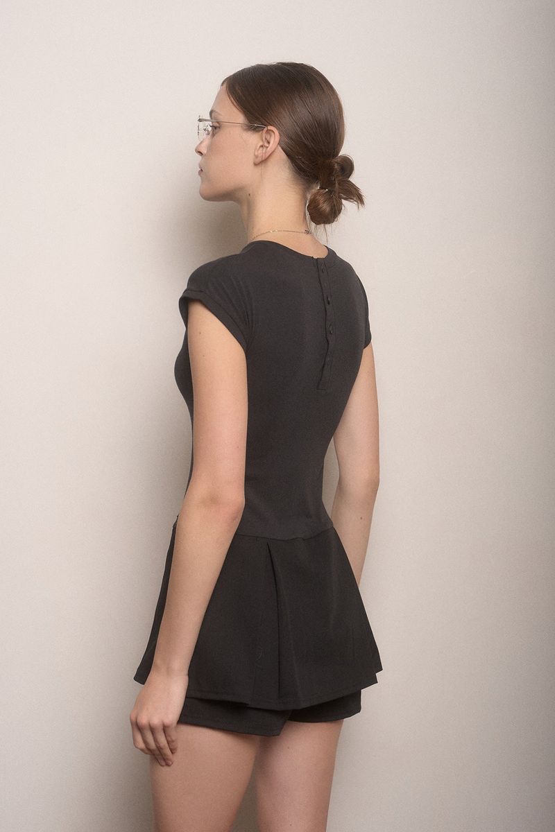 Pleats pants dress