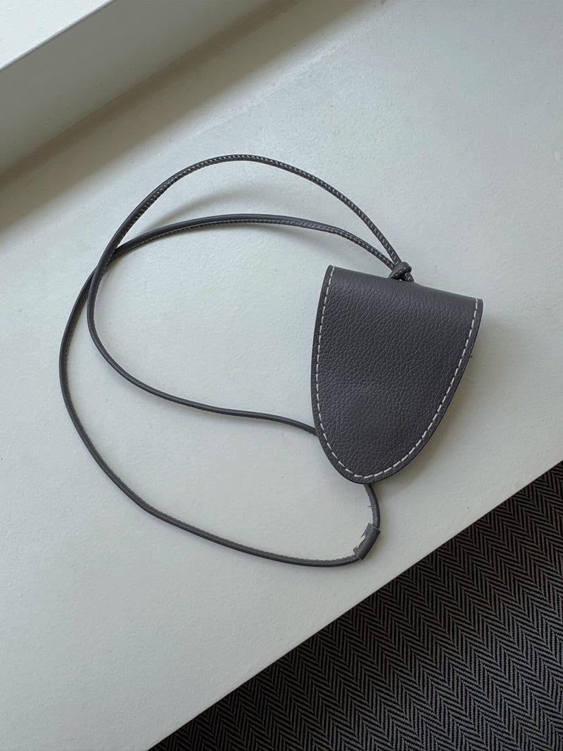 [Real Leather] Stitch Clip Sunglasses Holder