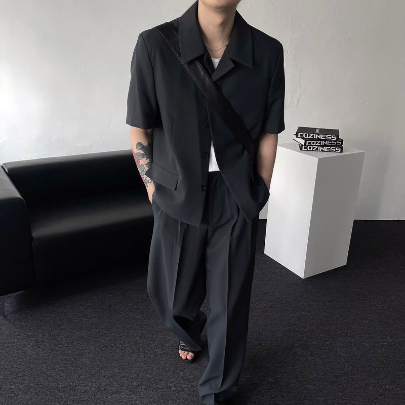 CR Clock Two-Tuck Wide Pants (2 colors)